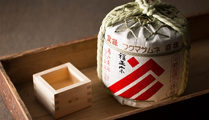 木製の日本酒グラス