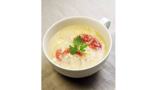 トマトの甘酒たまごスープ